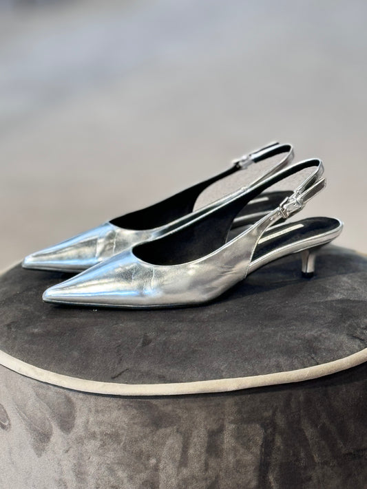 Slingback silver