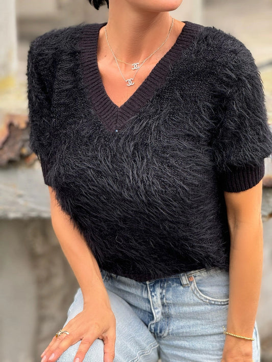 Pull Frederica fluffy black