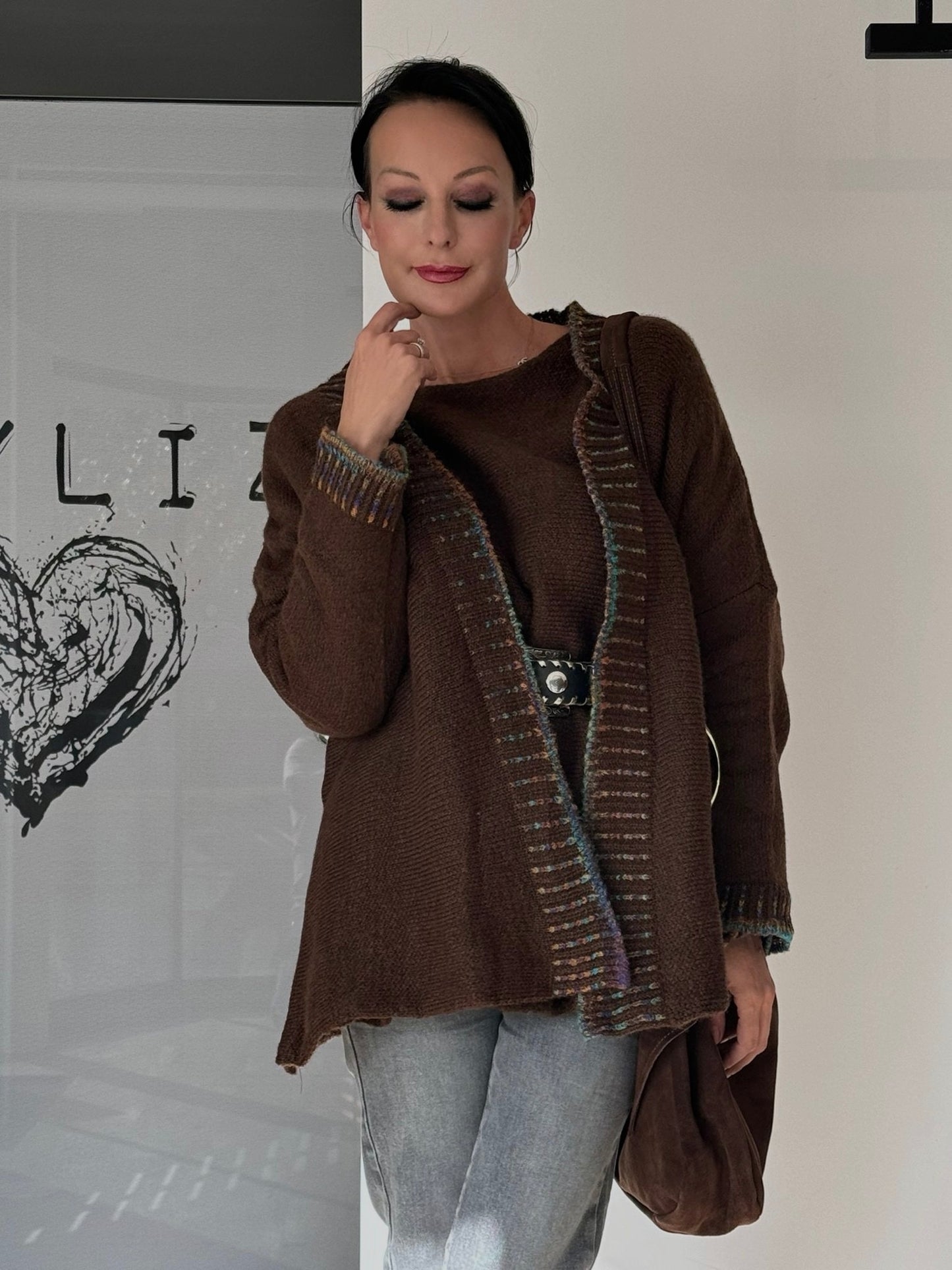 Cardigan Adrianna chocolate