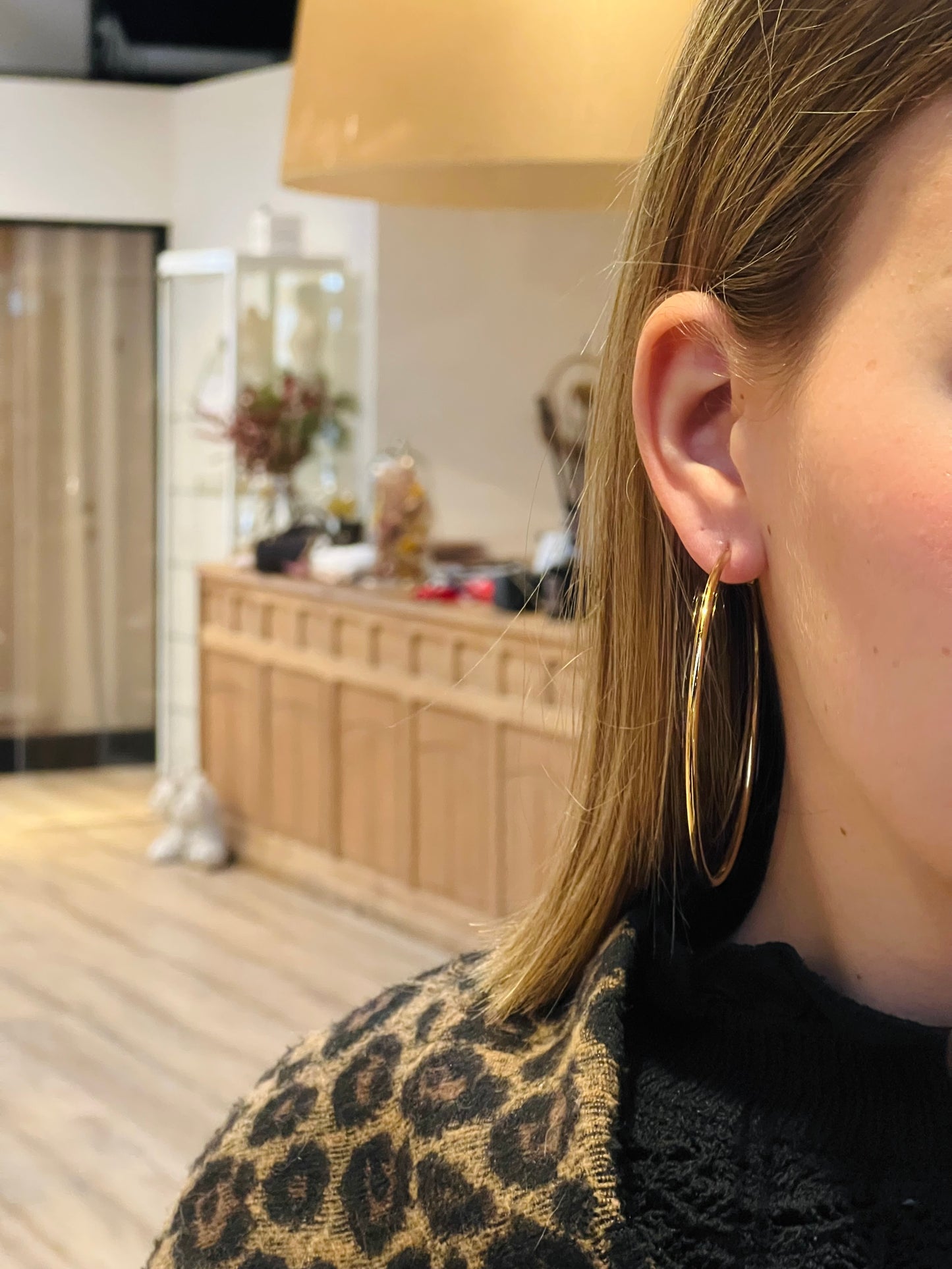 Earrings hoops gold