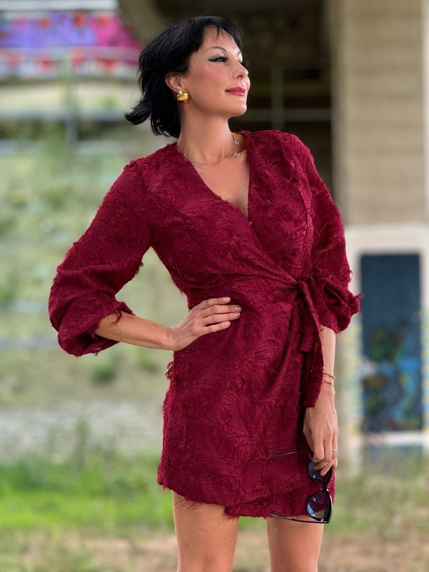 Dress Mirella burgundy