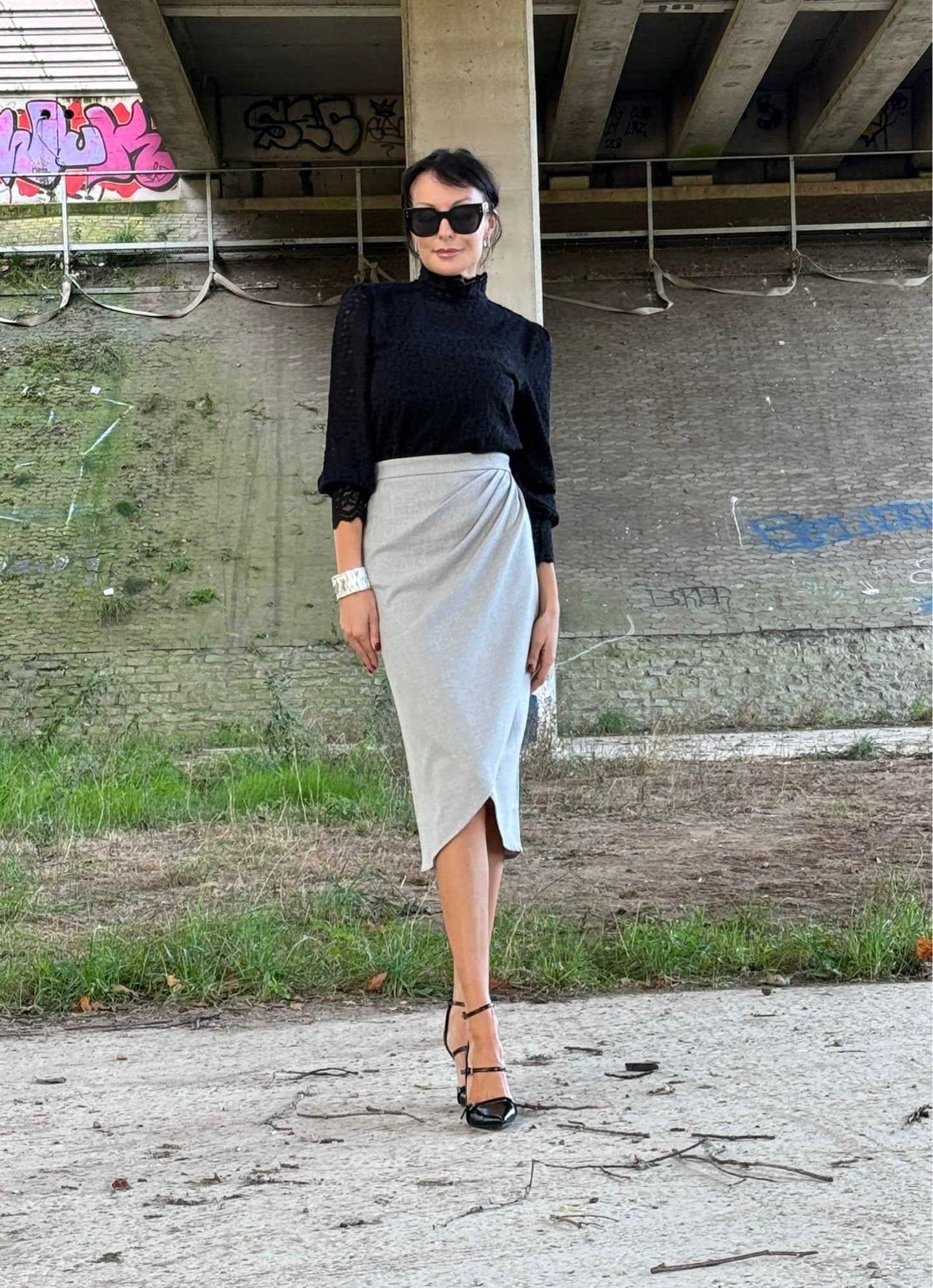 Skirt Lara grege