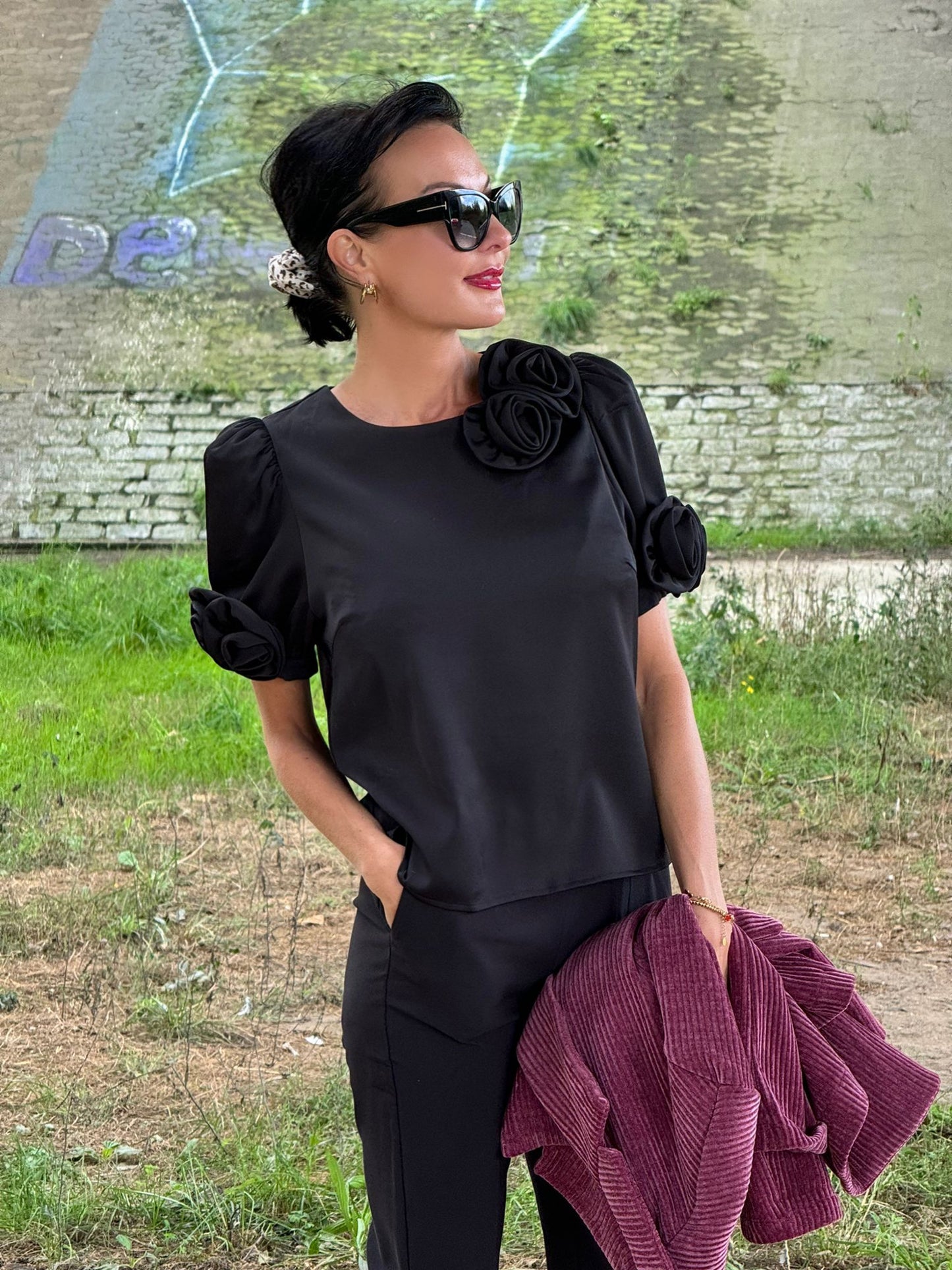 Blouse LIa km black