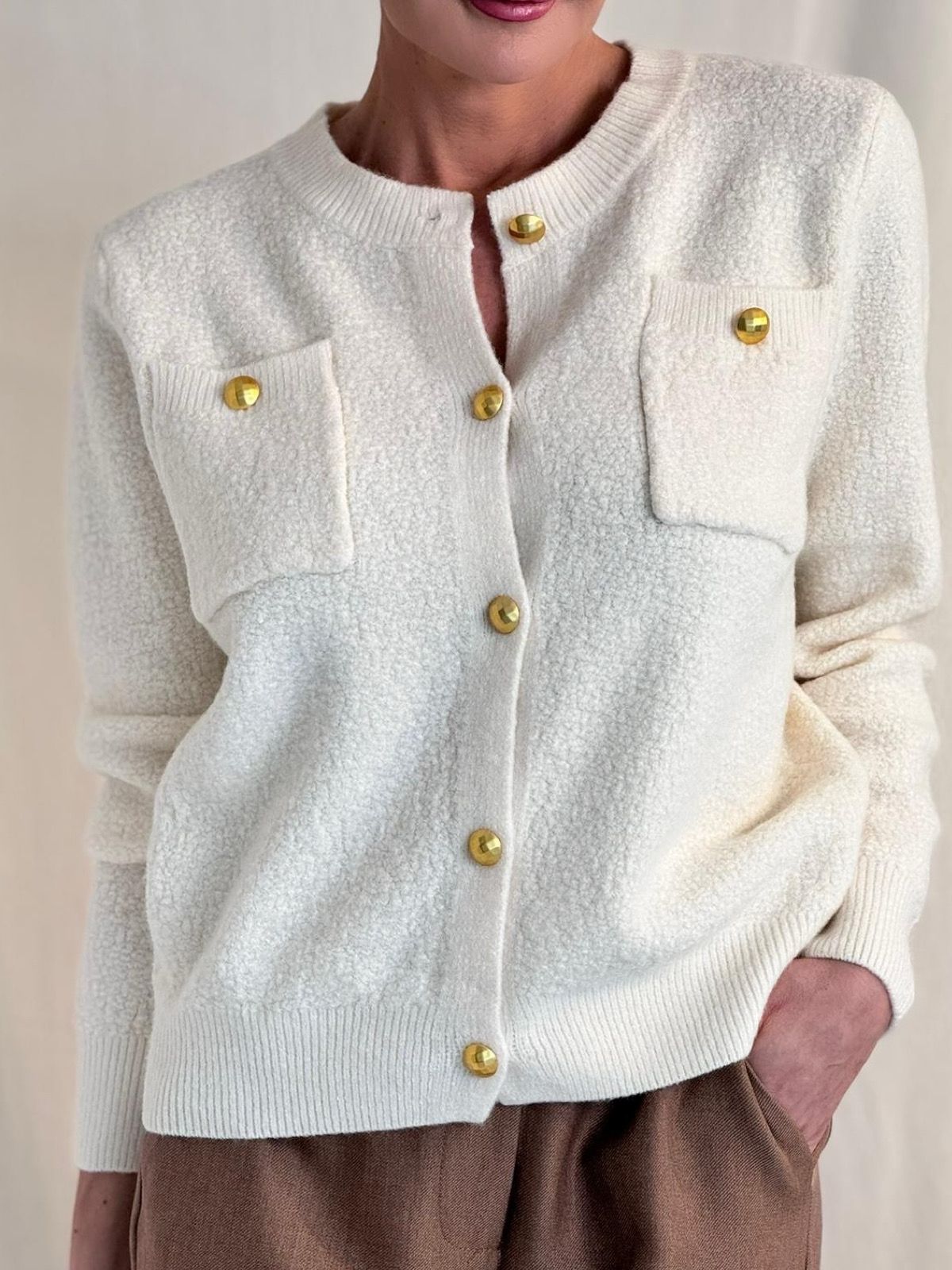 Cardigan Cezanne cream