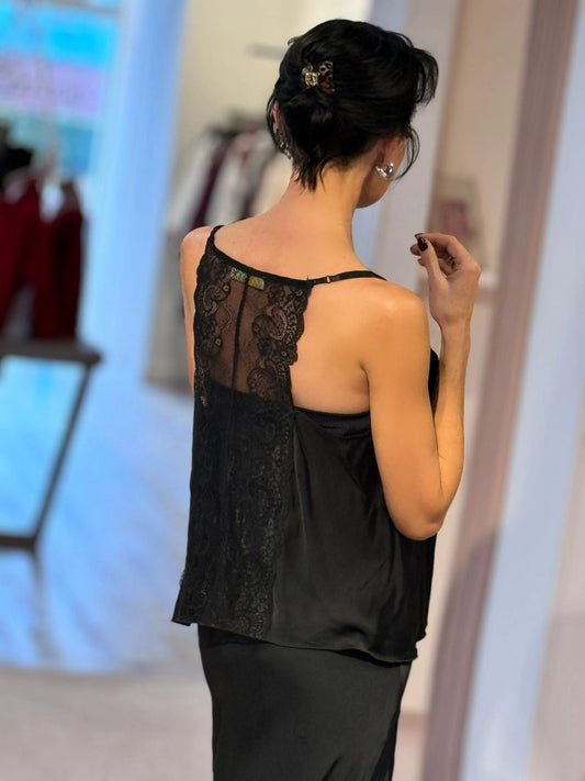 Top Manuela lace black